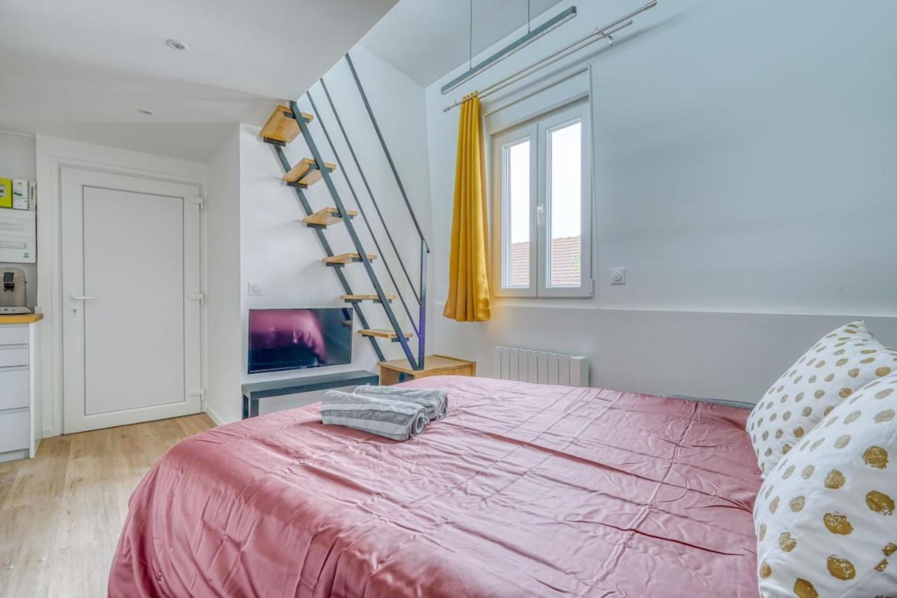Studio Mezzanine 3-4 Pers Tout Equipe Wifi Daire Montreuil  Dış mekan fotoğraf